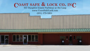 Storefront of Coast Safe & Lock at the Loop, Mobile's Locksmith
